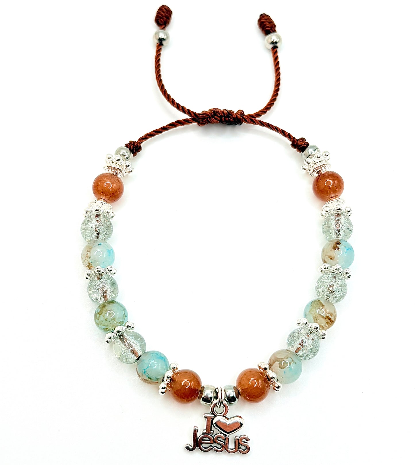 I Love Jesus Beaded Bracelet
