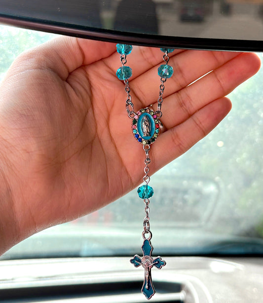 Blue Car Rosary