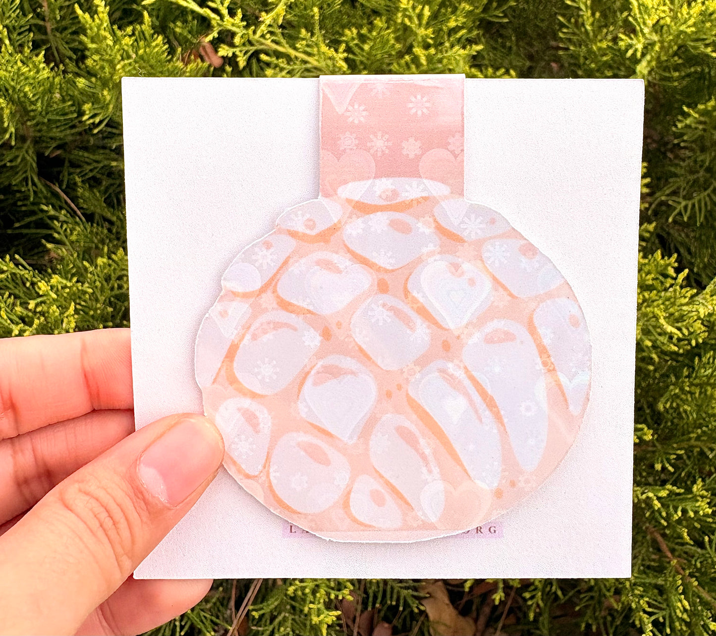 White Concha Bookmark