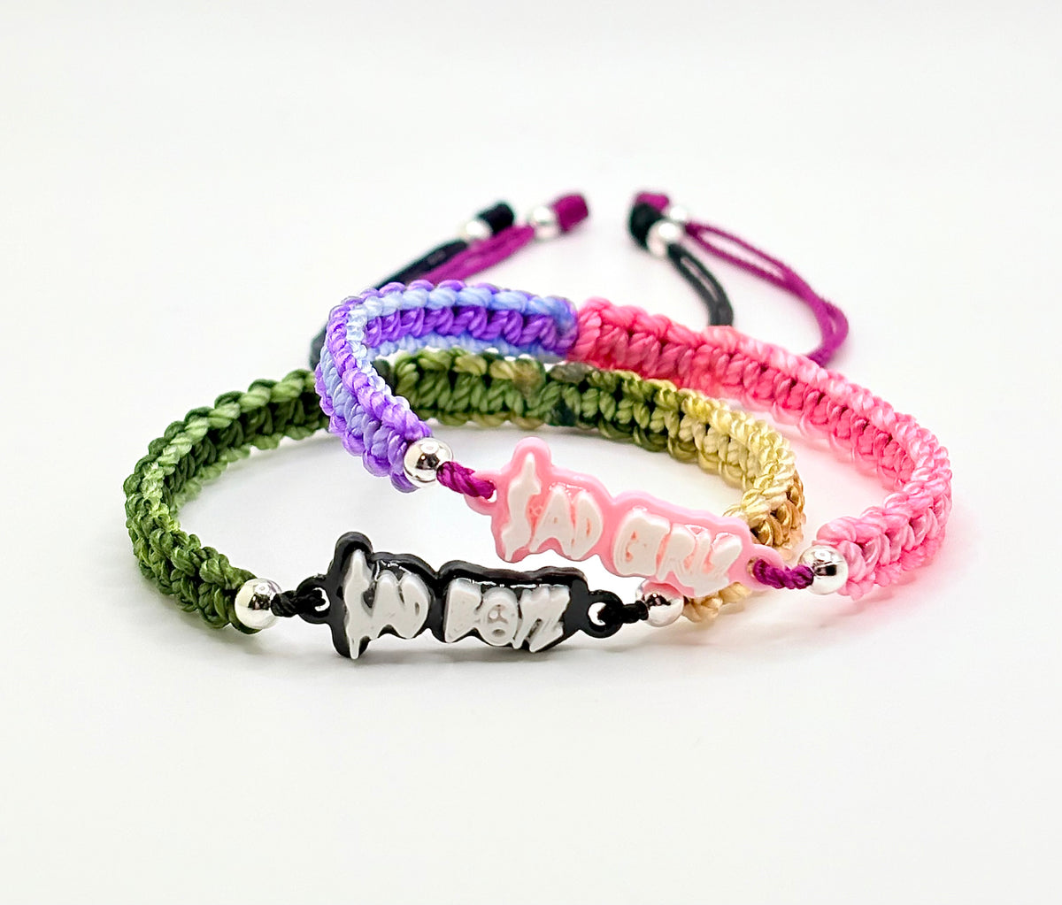 Sad Girlz X Sad Boyz 3d Matching Bracelets