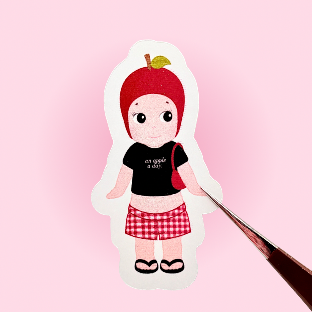 Angel Apple Sticker
