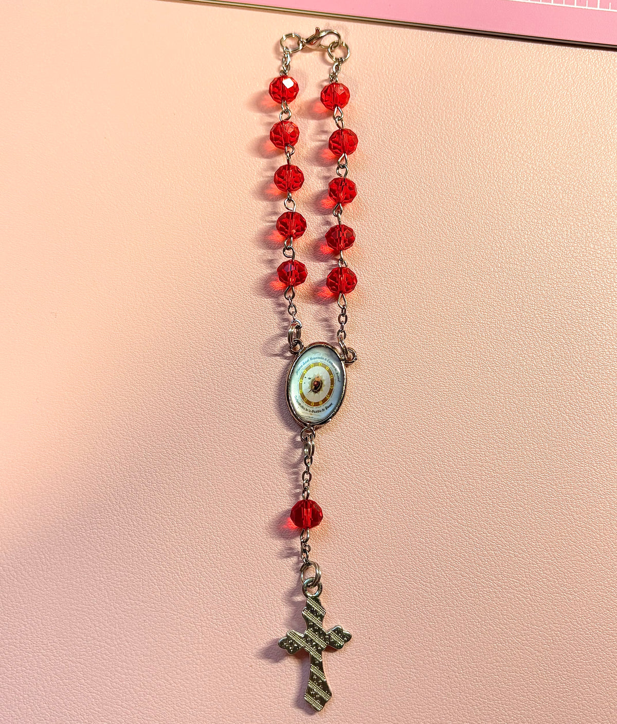 Sacred Heart of Jesus Car Rosary
