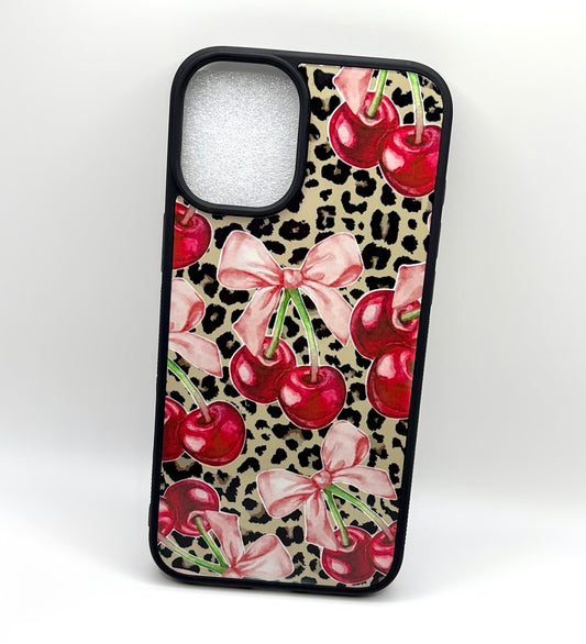Cheetah Cherry Case