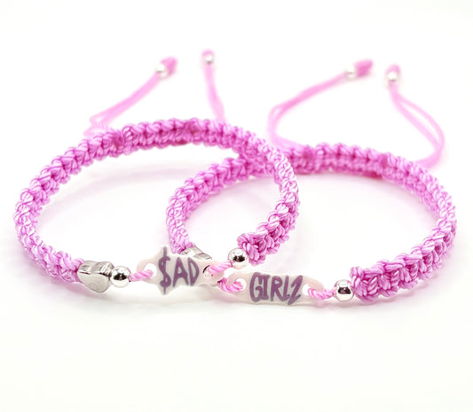 Purple Sad Girlz Matching Bracelets