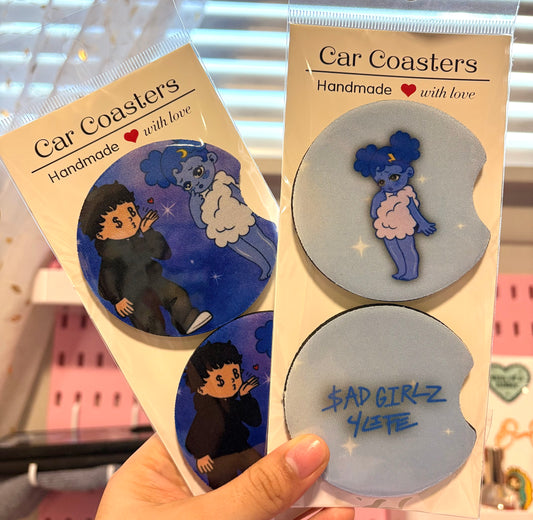 Sad Boyz X Sad Girlz Car Coasters