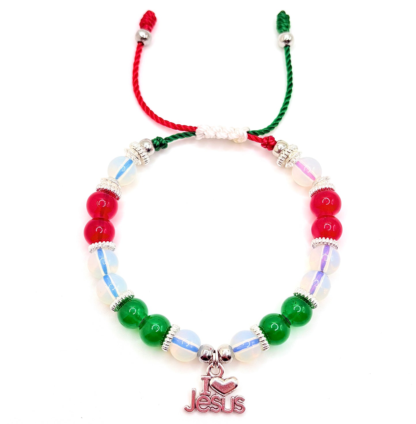 I Love Jesus Beaded Bracelet