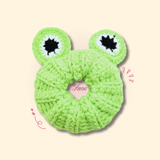 Frog Scrunchie