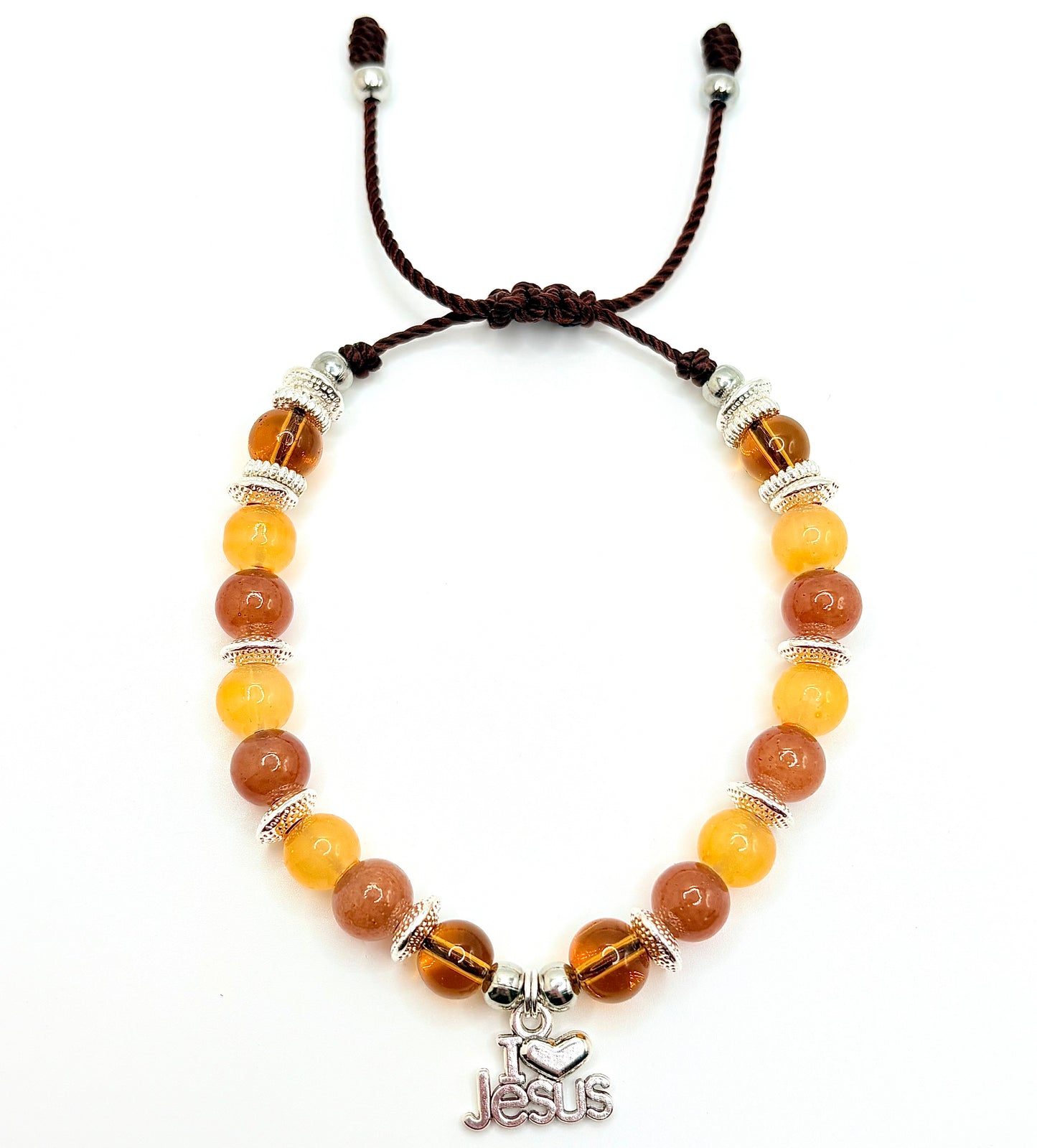 I Love Jesus Beaded Bracelet