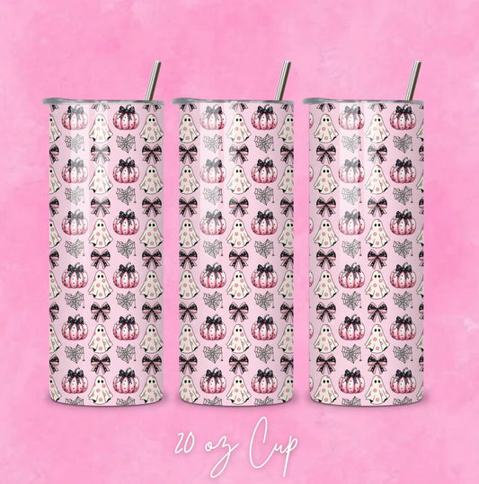 Pink Spooky Tumbler