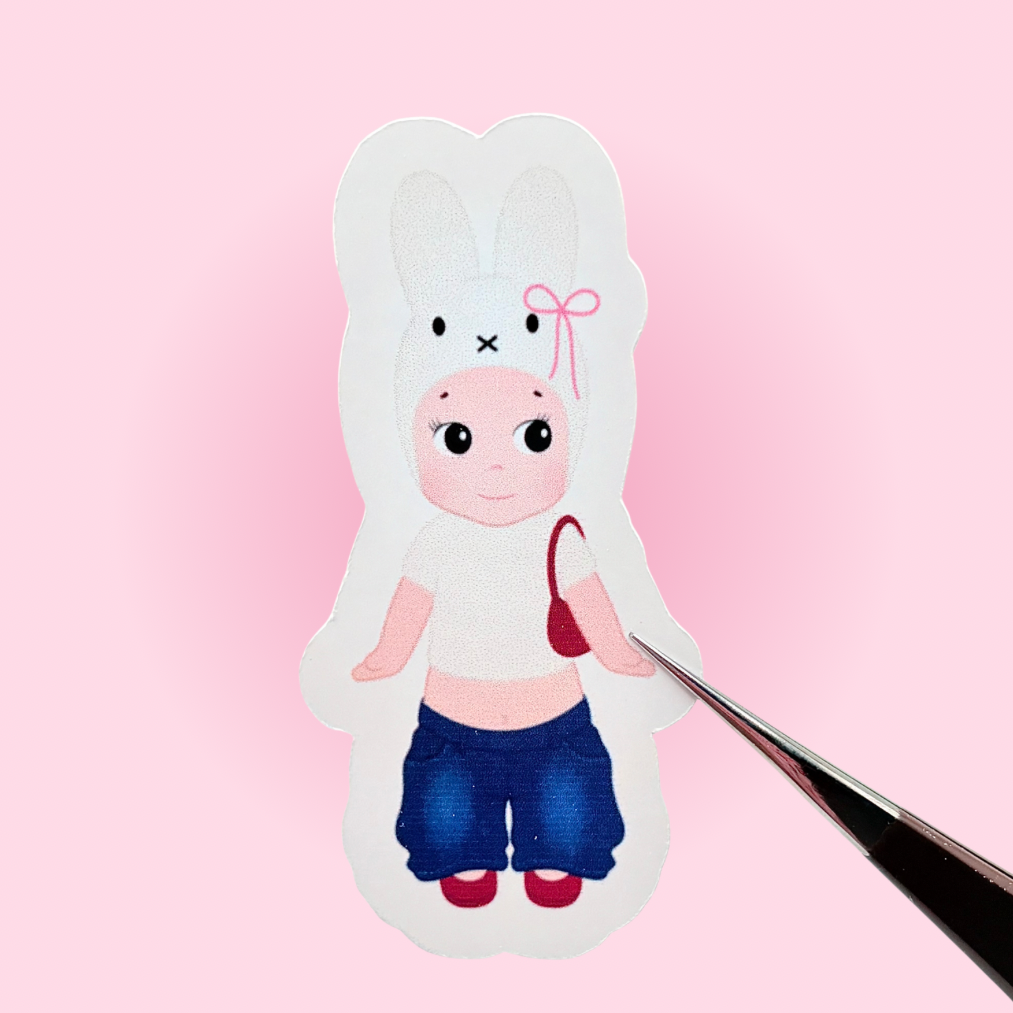 Bunny Angel Sticker