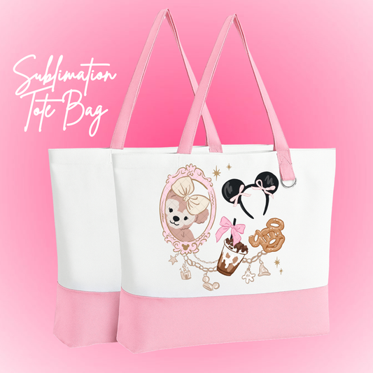 Pink Bear Tote Bag