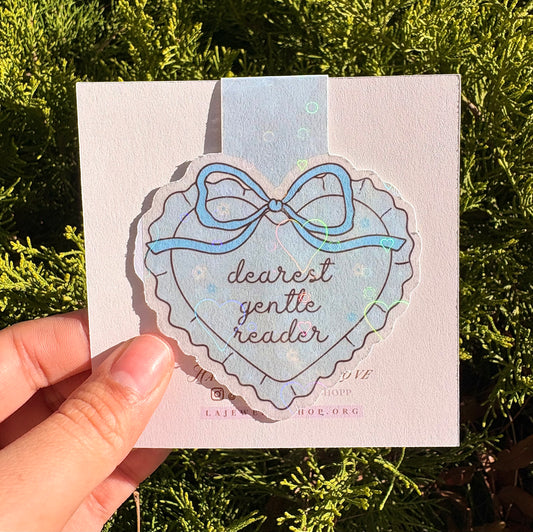 Blue Heart Bookmark