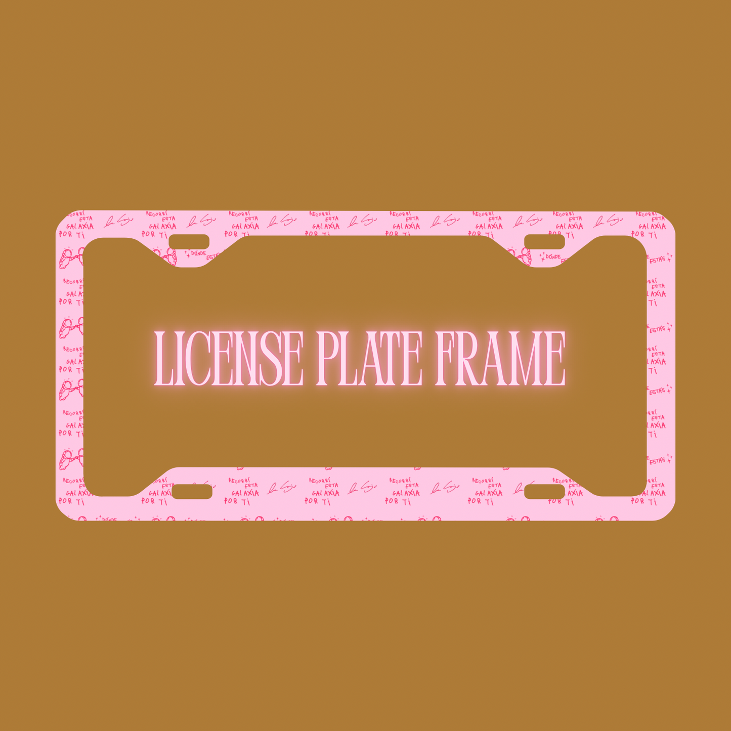 Pink Ivan Cornejo License Frame