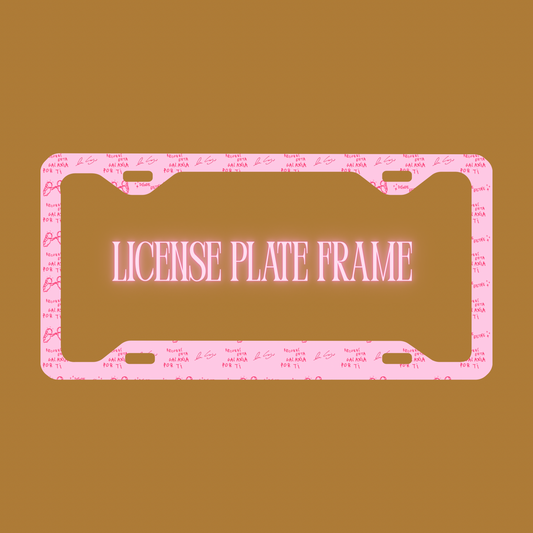 Pink Ivan Cornejo License Frame
