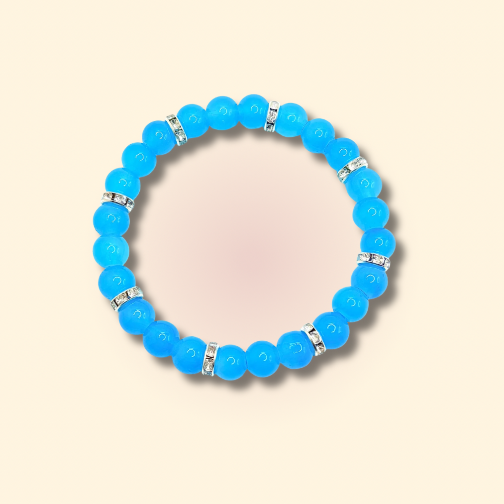 Blue Beaded Bracelet