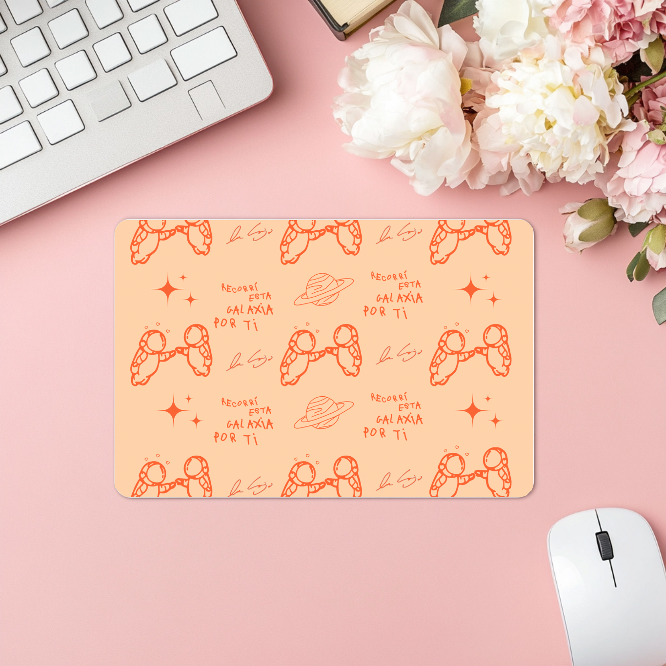 Orange Ivan Cornejo Mouse Pad