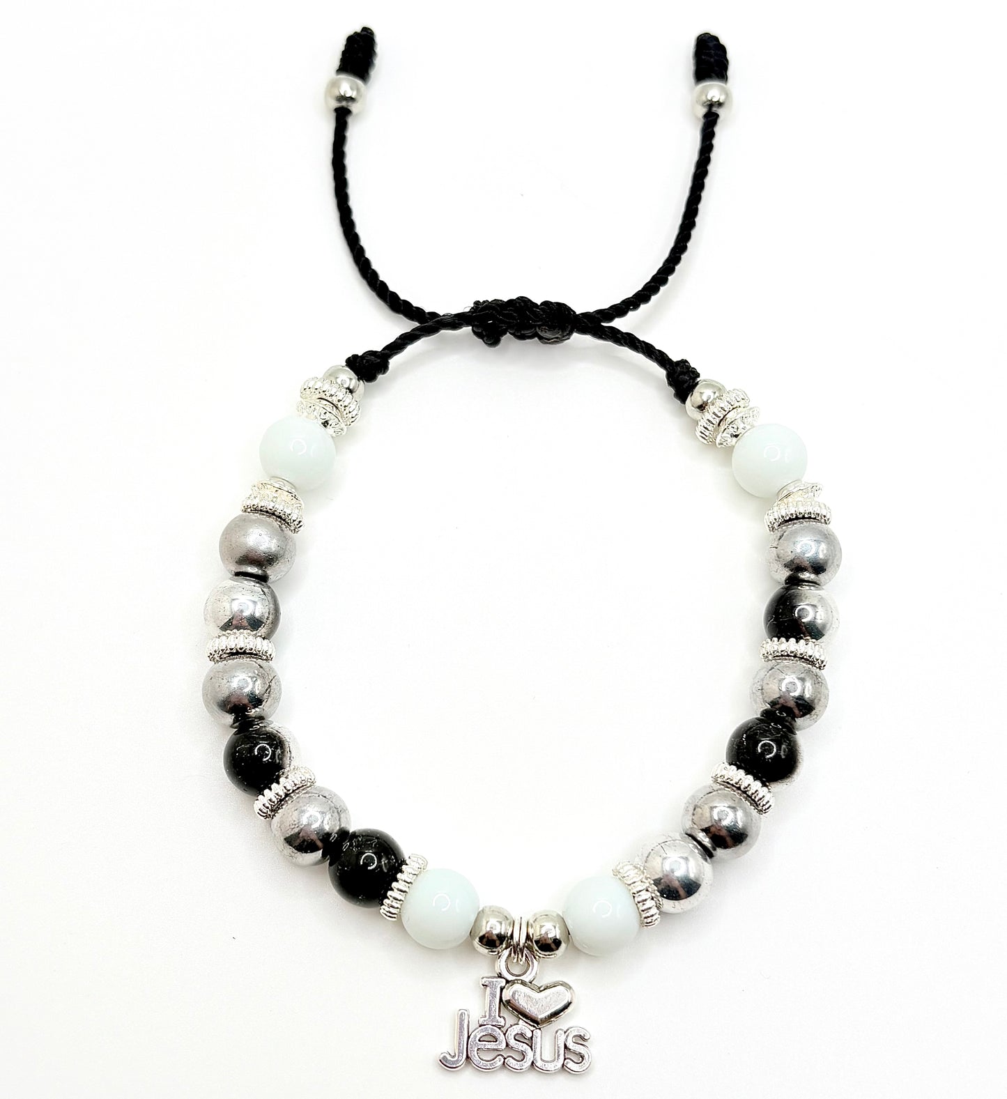 I Love Jesus Beaded Bracelet
