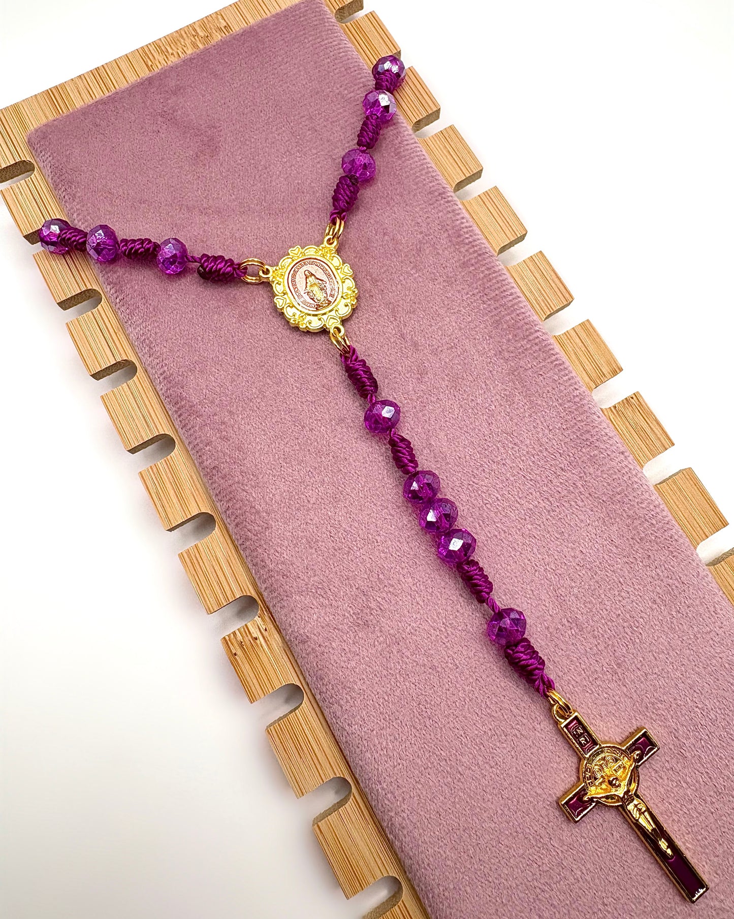 Purple Car Rosary