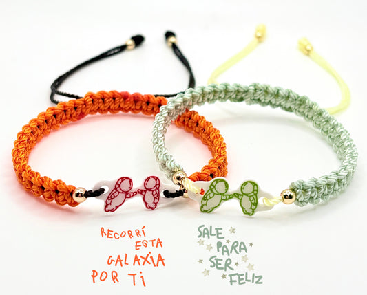 Green & Orange Ivan Matching Bracelets