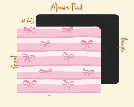 Pink Bow Mousepad