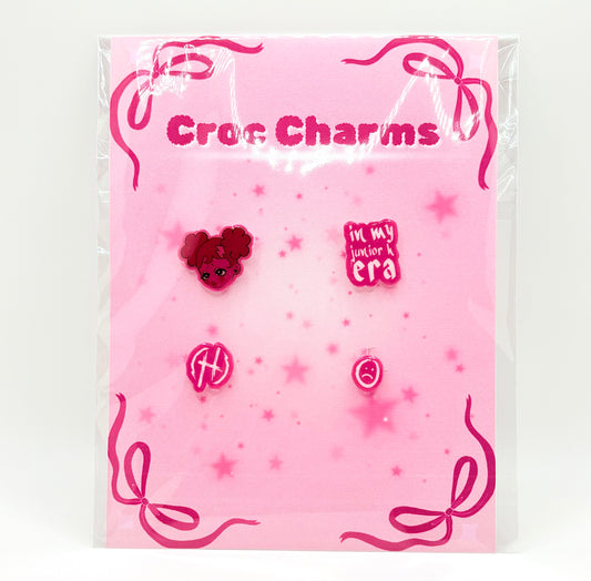 Pink Sad Girlz Croc Charm Bundle