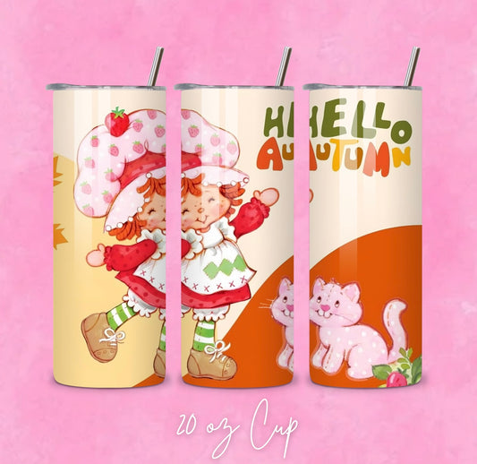 Fall Strawberry Tumbler