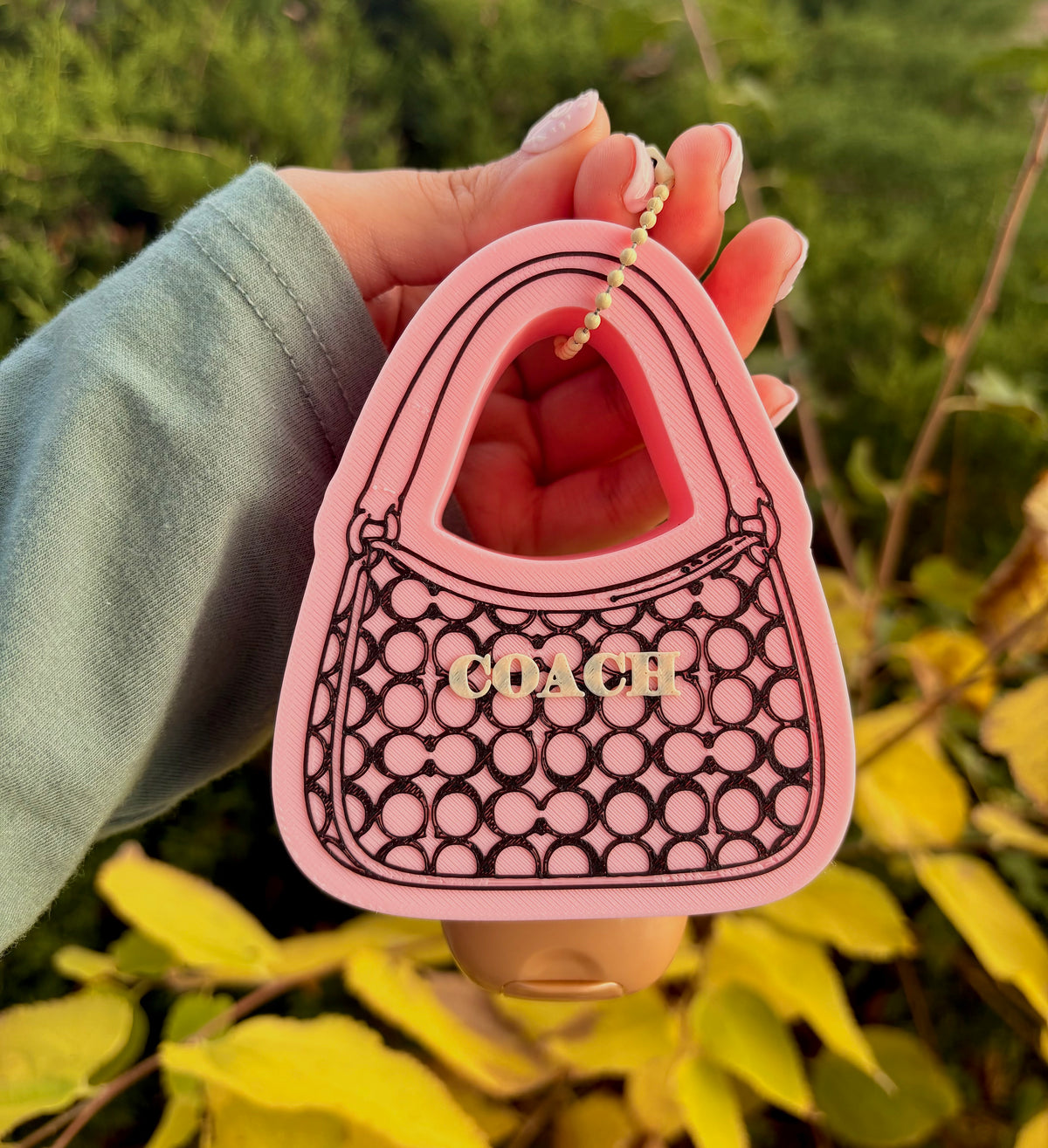 Pink Bag Hand Sanitizer Holder